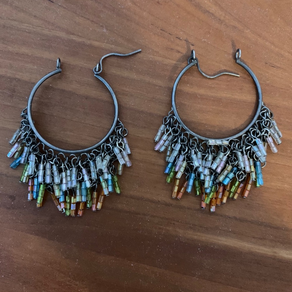 Beaded hoops